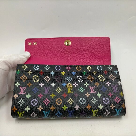 Authentic Louis Vuitton Monogram MultiColor Leather Wallet mn518-113025 - Picture 5 of 9